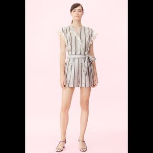 NWT Rebecca Taylor La Vie Corded Stripe Short